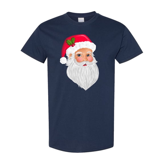 Inktastic Santa Claus Head Illustration T-Shirt