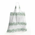 thumbnail image 2 of Eucalyptus Portable Fabric Shopping Tote, Horizontal Strips Ornamented in Leaves and Branches Garden Art, Everyday Use Foldable and Study Grocery Market Bag, Pale Reseda Green and White, by Ambesonne, 2 of 4