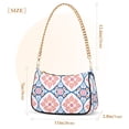 thumbnail image 3 of FORMRS Womens Shoulder Bag with Chain Strap Clutch Purse Cute Tote Handbag, Mosaic Flowers Pattern, 3 of 7