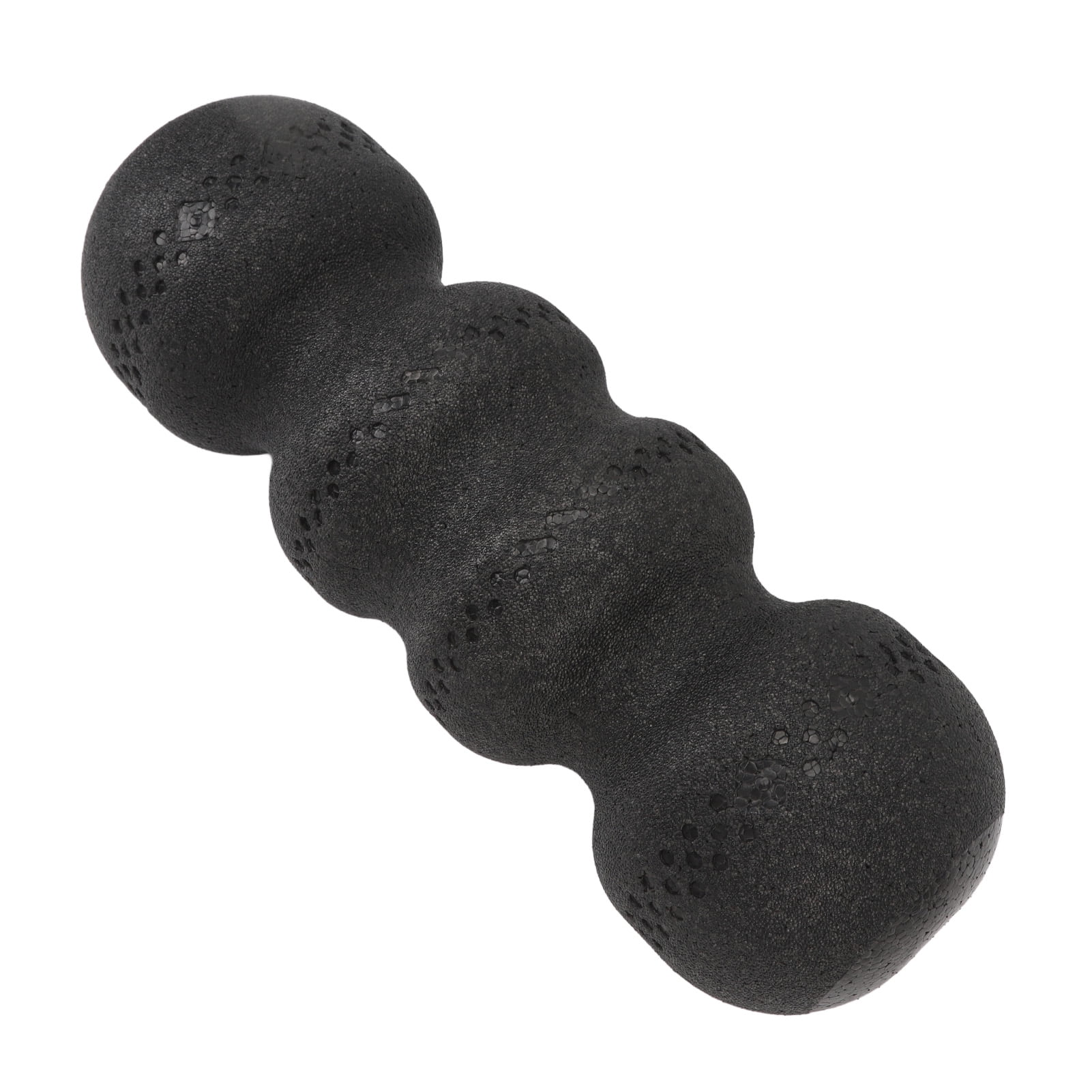 Yajisi 55 Degree High Hardness Peanut Shape Exercise Foam Roller for Back and Leg Muscle Recovery, 17.7 inches / 45 cm, Black