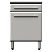 Angle View: Ulti-MATE PRO 23.6 in.Garage Base Cabinet with Drawer and Adjustable Shelf