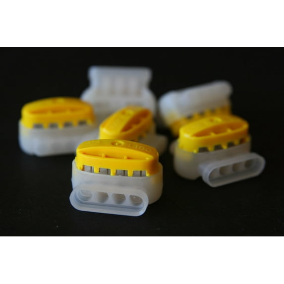 4 Holes Self Stripping Pigtail Electric Wire Connector, 10 pc