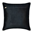 thumbnail image 3 of Decorative Black 26"x26" (65x65 cm) Euro Shams, Velvet Border & Sequins Euro Shams For Couch, Solid Color Pattern Modern Style - Blagden, 3 of 3