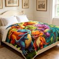 thumbnail image 5 of Gumesh Dinosaur Gifts Toys for Boys Girls,79"x59"HD Digital Print Flannel Dinosaur Blanket,Soft Warm Fleece Blankets and Throw, Birthday, 5 of 6