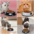 thumbnail image 6 of Byepica 2PCS Pet Bowl Stainless Steel Non-skid Cute Dog Bowl Cat Bowl with 2 Food Scoop, 6 of 9