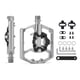 thumbnail image 3 of Pedal de bicicleta antideslizante pedales de bicicleta MTB plataforma plana de aleación de aluminio accesorios de ciclismo impermeables aplicables, 3 of 7