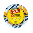 thumbnail image 1 of Glad Round Disposable Paper Bowls, Scribble Abstract Design - Heavy Duty, Soak Proof, Cut-Resistant, Microwavable Bowl for All Foods & Daily Use, 16 Oz, 50 Count, 1 of 6