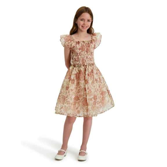 Kensie Girl Printed Organza Sleeveless Dress, Sizes 4-16