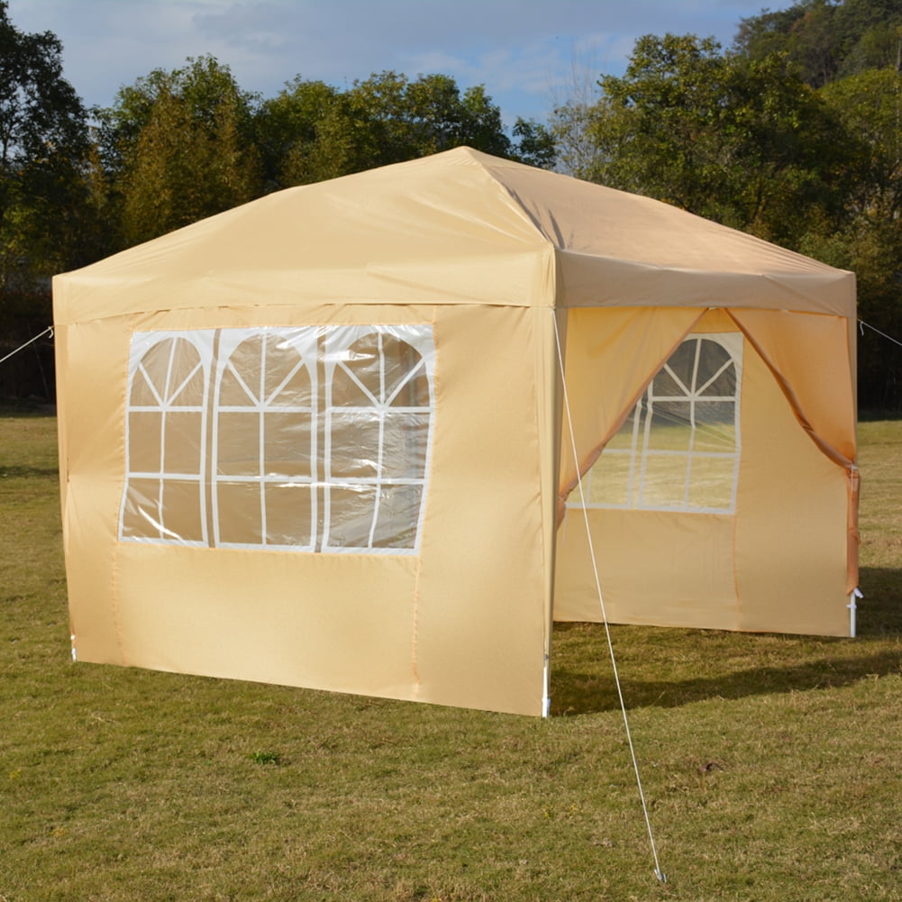 Aimee Lii 116"x116" Canopy Tent Heavy Duty Canopy, Outdoor Tent Canopy for Wedding Party Event Tent, Brown Aimee Lii 116"x116" Canopy Tent Heavy Duty Canopy, Outdoor Tent Canopy for Wedding Party Event Tent, Brown