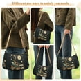 thumbnail image 4 of FORMRS Womens Shoulder Bag with Chain Strap Clutch Purse Cute Tote Handbag, Black Dinosaur, 4 of 7