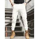 thumbnail image 1 of Pantalones Cargo Para Hombre Joggers Elegantes E Informales,Blanco,M(32), 1 of 9