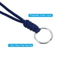 thumbnail image 4 of Uxcell 8" Paracord Lanyard Wrist Keyring Badge Holder Strap, Blue 2 Pack, 4 of 5