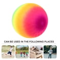 thumbnail image 2 of EeaseCA 2Pcs 21cm Child Flapping Ball PVC Inflatable Ball Outdoor Rainbow-Color Balls, 2 of 7