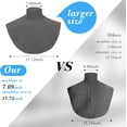 thumbnail image 3 of YEKEYI Turtleneck Dickey Extra Large Fake Collar Detachable Dickey Collar Half Mock Turtleneck for Men Women, 3 of 7