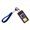 Yellow blue, variant on Stress Relief Keychain Press Button Fidgets Toy For Anxiety Portable Anti Lost Phone Strap Cute Gift ABS Metal Design