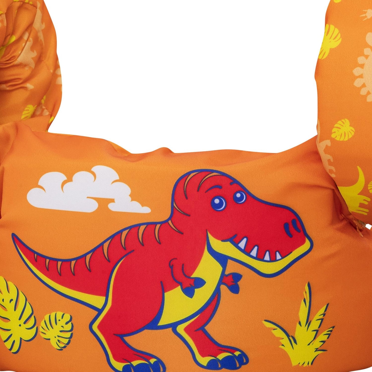 Puddle Jumper: Fabric Life Vest With Armbands - T-Rex - Float Jacket, Swim & Water Accessory, Adjustable Back Buckle, 33-55lb Cap, Toddlers & Kids 2+
