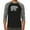 Black / Heather Charcoal, variant on LA Pop Art Men's Raglan Word Art T-Shirt - Bear Species