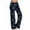 #7-Dark Blue, variant on Pntutb Womens Pants,Women's Comfy Casual Pajama Floral Print Elastic Waist Lounge Wide Leg Pants