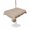 Brown, variant on Outdoor Tablecloth with Umbrella Hole for Patio/Picnic/Party/Camping, Pink Brown Floral Waterproof Table Cloth Rectangle Table Cover Washable, Spring Flowers (60"x 102")