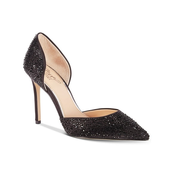 Black Rhinestone Pumps