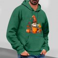 thumbnail image 2 of VBTAPA Men's Thanksgiving Hoodie Fall Pumpkin Gnome Graphic Prints Hooded Sweatshirt Loose Casual Kangaroo Pocket Hoodies Thankful Grateful Blessed Sweatshirts Today Green XL, 2 of 5