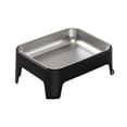 thumbnail image 3 of BELOVING Elevated Dog Bowl Anti Slip Container 15 degree Tilted for Small Animals Dogs Cats black, 3 of 9