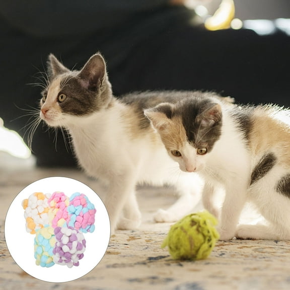 HEMOTON  500 Pcs Colorful Warm Cotton Balls Small Pink Rounds Baby Miss