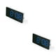 thumbnail image 1 of Cateissary Alarma Digital LED hogar electrónico pantalla grande Snooze reloj de modo de atenuación pantalla ajustable relojes de despertador Azul 2piezas Cateissary CBP195559, 1 of 6