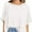 Milky white, variant on Oversized T Shirts for Women Short Sleeve Loose Fit Crewneck Summer Tops Casual Basic Rolled Sleeves Tee Shirt