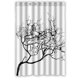 thumbnail image 1 of Cortina de ducha ABPHQTO Árbol Negro Impermeable 120x180 cm, 1 of 2