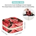 thumbnail image 5 of Rose Travel Portable Square Jewelry Organizer with Ring, Earring, Necklace, and Bracelet Storage - Suitable for Girls and Women, 5 of 6