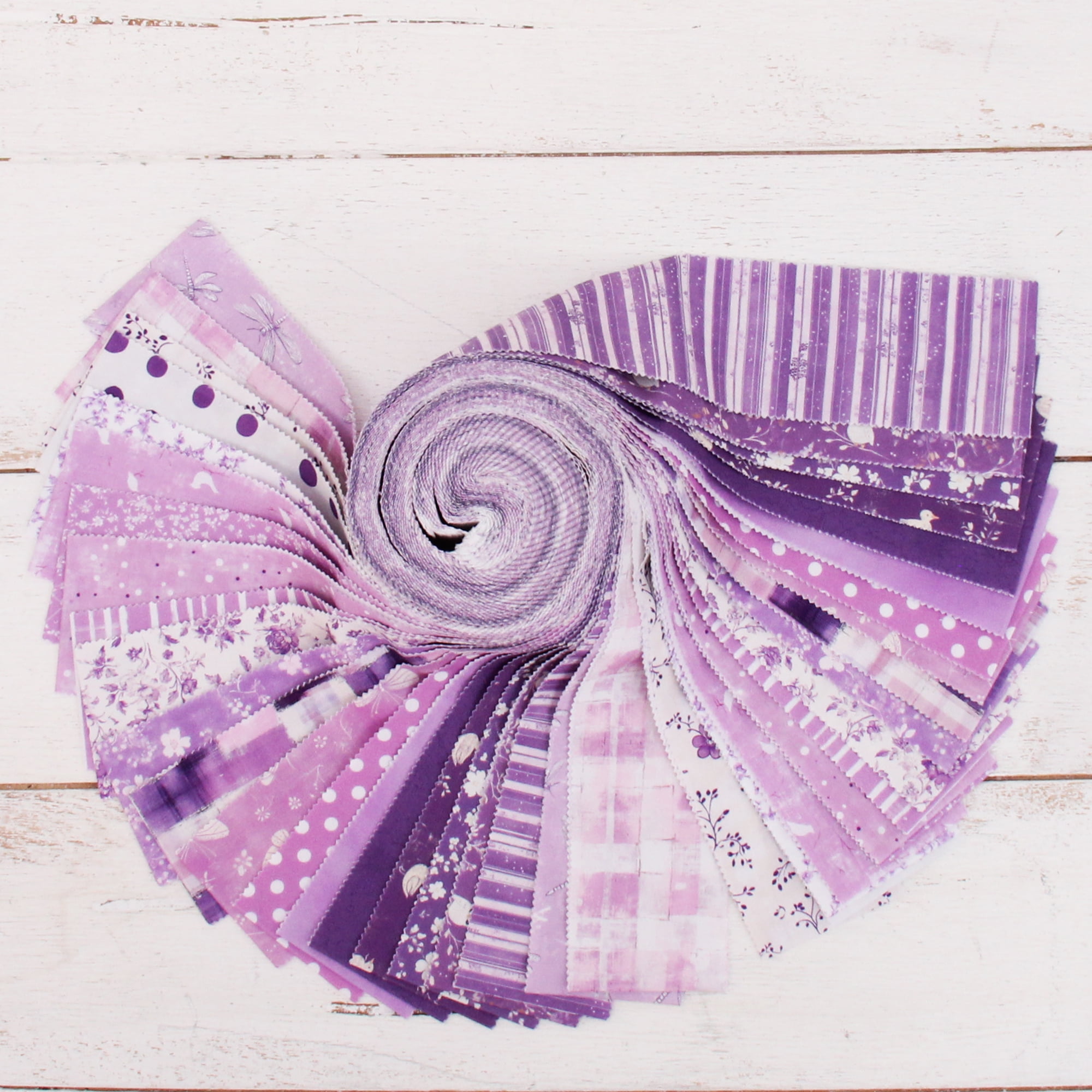 Threadart Cotton Quilting Fabric Sold By The Yard - Vintage Threads Collection - 44" Width - 100% Cotton - Quilting, Sewing, Crafts - Lavender Floral