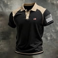 thumbnail image 3 of CIENVNSTG Short Sleeve Shirts for Men USA Flag Graphic Stretch Casual Golf T-Shirts Multicolor 3XL, 3 of 3