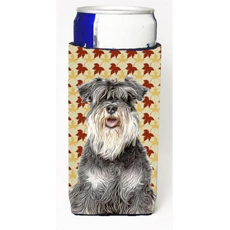

Fall Leaves Schnauzer Michelob Ultra bottle sleeves for slim cans