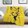 thumbnail image 2 of Pokemon Pikachu Throw Blanket Cute Flannel for Boys Girls Men Women, 2 of 7