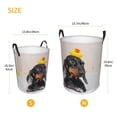 thumbnail image 5 of Fotbe Laundry Hamper With Durable Leather Laundry Basket Dachshund Sitting In Bathtub Thickened Waterproof Round Collapsible Laundry Hamper, Dirty Clothes Laundry Basket, 5 of 8