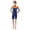 Blue, variant on GKV Boys Kids & Youth 2.5mm Neoprene Wetsuit, Thermal Front Zip Short Sleeve Shorty Wetsuit for Snorkeling, Surfing & Swimming
