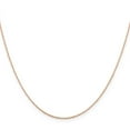 thumbnail image 2 of 14k Rose Gold 0.5mm Cable Rope Chain, 2 of 4