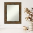 thumbnail image 4 of Amanti Art Alexandria Rustic Brown Beveled Wood Wall Mirror 30 x 24 in., 4 of 5