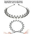 thumbnail image 2 of Diadema de metal para el cabello para hombres y mujeres, diadema deportiva de primavera ondulada negra unisex Adepaton SM-179, 2 of 8