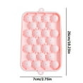 thumbnail image 2 of Quick-Fill Silicone Ice Cube Tray with Leakproof Lid – Food-Grade Easy Release Mold for Coffee, Cocktails, Compact Freezer Storage & Gift Idea (10.2x2.75in, Dishwasher Safe) Pink, 2 of 2