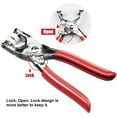 thumbnail image 5 of 100 Sets 10 Colors Snap Fasteners Kit Metal Hollow And Solid Five Claw Buckle Set With Hand Pressure Pliers Tool Diy Sewing Buttons Set For Clothing Sewing And Crafting, 5 of 5