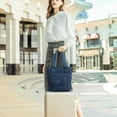 thumbnail image 6 of Tuobarr Tote Bag for Women, Lightweight Nylon Shoulder Pack, Large Capacity Women's Tote Handbags, Crossbody Pack for Outdoor Dark Blue, 6 of 8