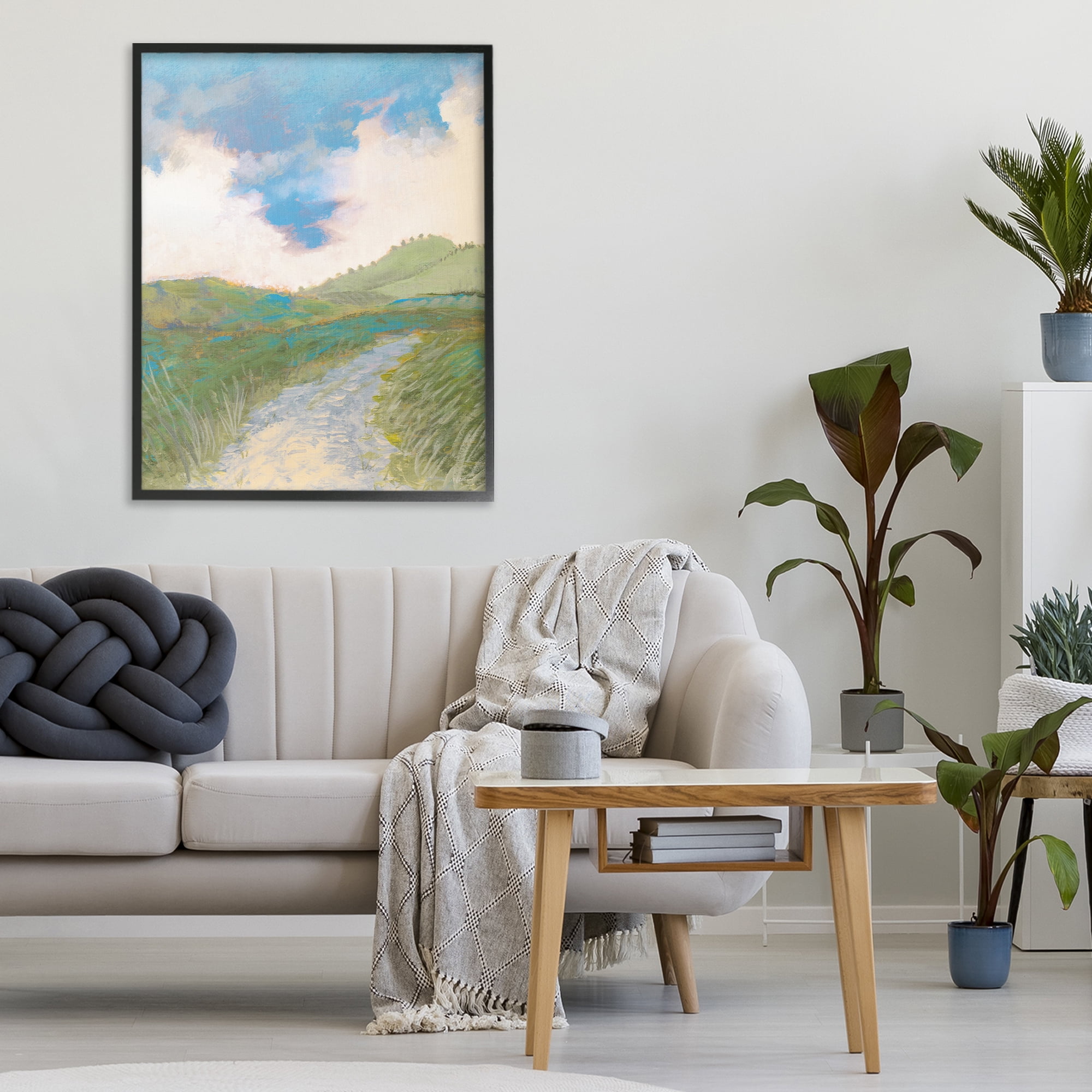 Stupell Industries Windy Path Impression Black Framed Giclee Art, design by Dan Meneely