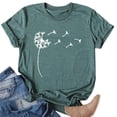 thumbnail image 4 of New Fashion Women Bohemia Dandelion Print Tee Shirt Lady Girl Short Sleeve T-shirt Boho Graphic Tee, 4 of 5