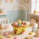 thumbnail image 4 of ddioayh Easter Mini Decorative Basket Handheld Round Storage Organizer for Artificial Flowers Plant-Shapes Micro Landscapes and Home Decor, 4 of 6