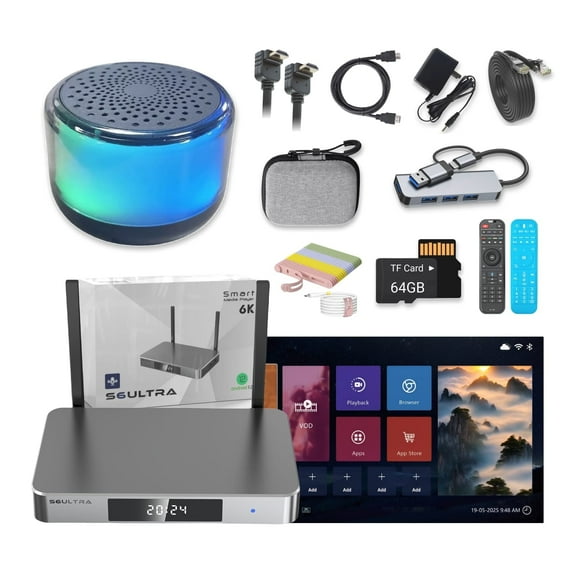 SuperBox S6ULTRA Gift 8-piece Set of Portable Audio Equipment,The top version, with a smooth and enjoyable experience