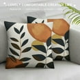 thumbnail image 3 of JRXY Abstract Boho Pillow Covers Modern Geometric Leaf Pillow Cases Minimalist Line Art Farmhouse Decorative Pillowcase Bohemian Outdoor Square Cushion Cases for Home Couch Sofa 24x24in, 3 of 5