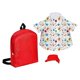 thumbnail image 5 of Conjunto de disfraz de ganso, vestido estampado, sombrero y mochila. Decorativo, bonito y bonito para exteriores. Traje de ganso para césped y jardín., 5 of 6