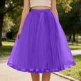 thumbnail image 7 of Cxenplz 1950s Vintage Knee Length Crinoline Petticoats for Women Tulle Skirts for Under Dresses 50s Clothing, 7 of 7